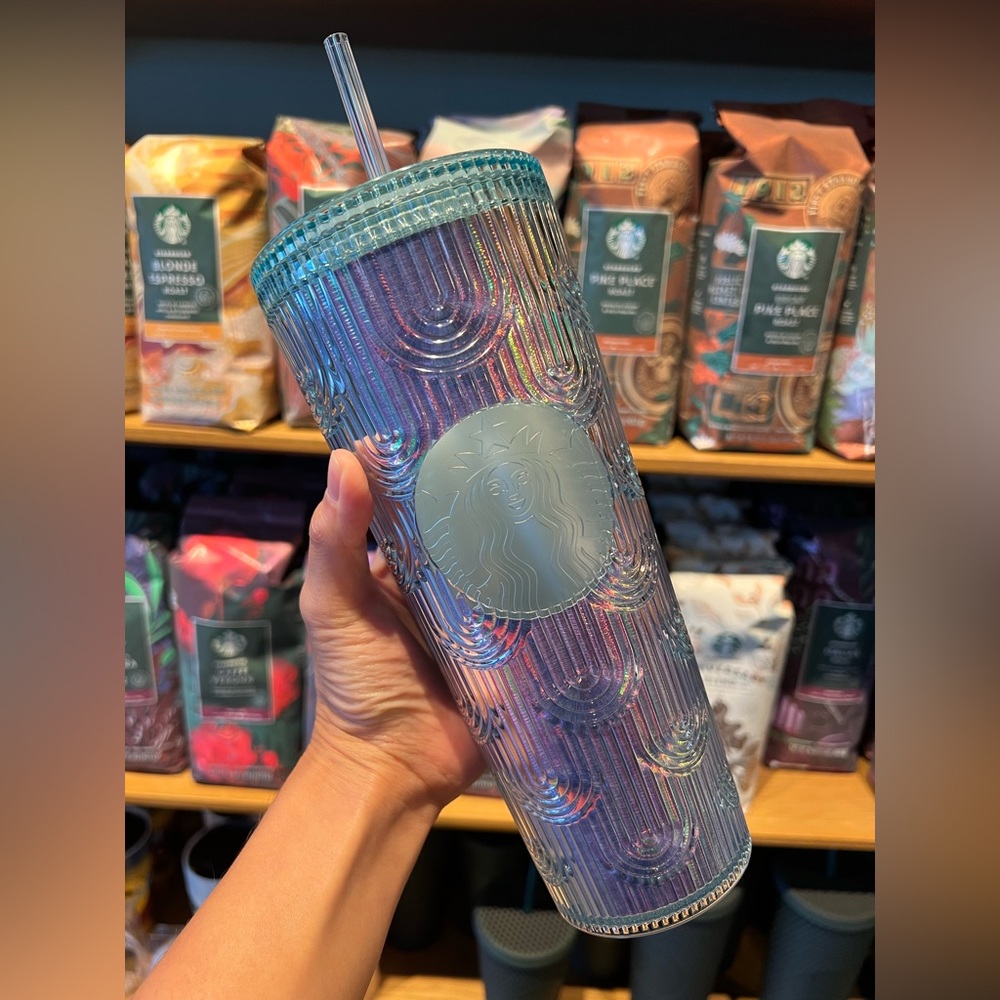 Starbucks Venti Siren Mermaid Scales Iridescent Cold Cup Tumbler, 24 Oz., NWT